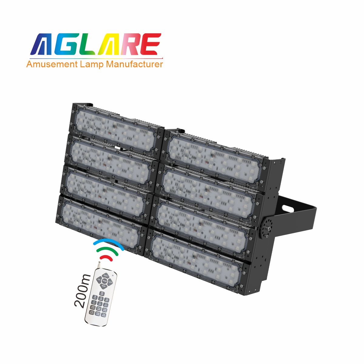 400WLED彩色投光灯泛光灯,变色户外射灯带？仄