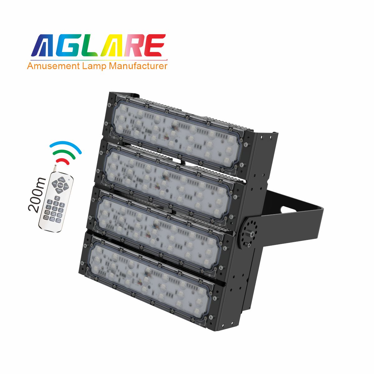 200W RGB彩色投光灯,变色户外射灯带？仄