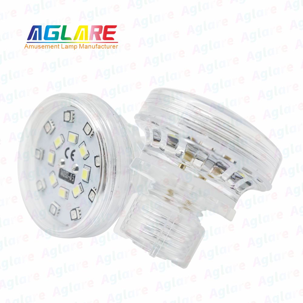 新的DW032 45毫米自动预编程的RGB+W游乐场灯胆- AC24V 21led